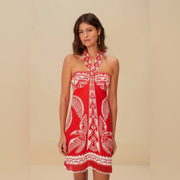 FARM Rio Linen Mini Dress - Picture 2 of 7